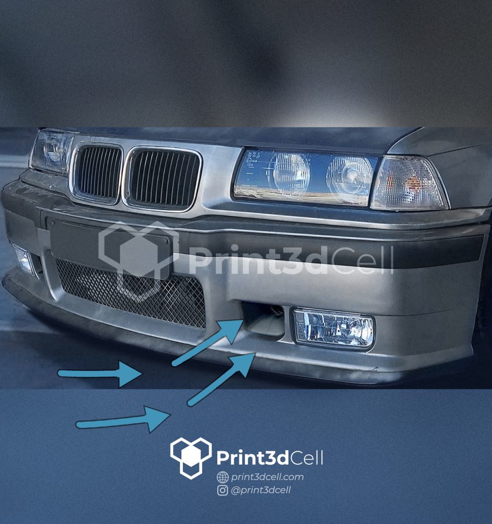 BMW e36 conduta de Ar P/ Parachoques pack M