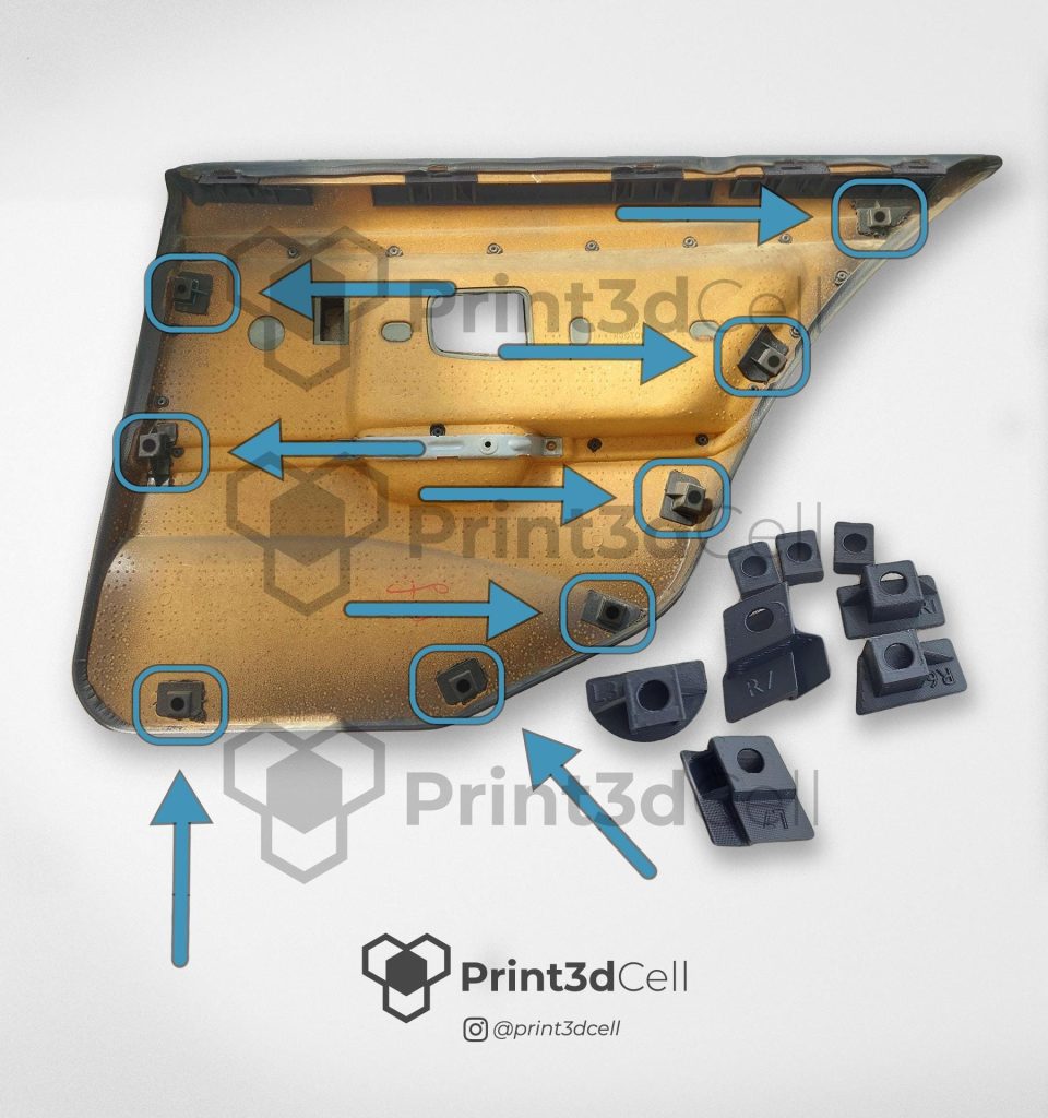 BMW E36 Sedan & Touring Rear Door Card Repair Clips