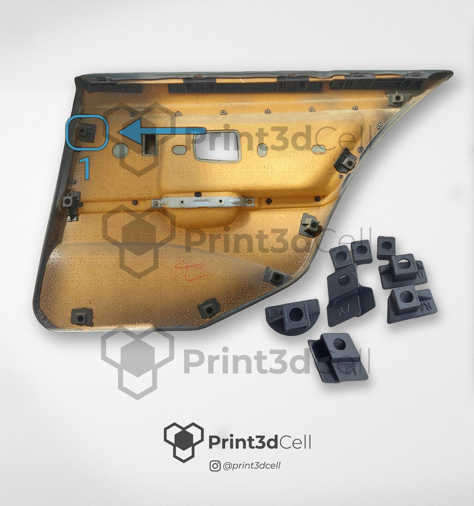 Clips de Reparação das Quartelas Traseiras BMW E36 Sedan e Touring - Image 2